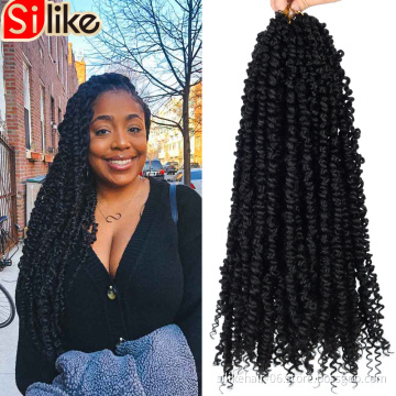 Passion Spring Twist Hair 12inch Crochet Passion Twist Hair Synthetic Kinky Curly Hair Extensions Ombre Passion Twist Water Wave